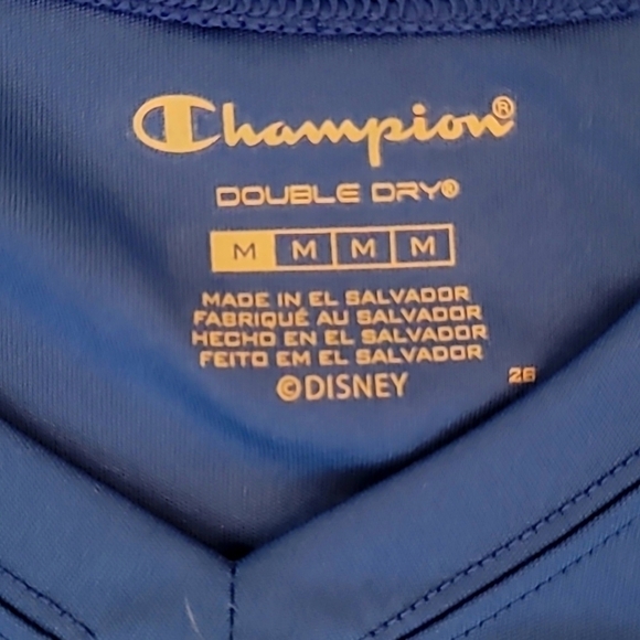 NWOT RunDisney Champion Disneyland Half Marathon Race Shirt Medium Blue - Picture 3 of 4